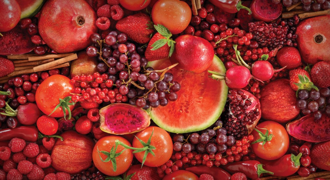 Frutas y verduras rojas