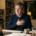 Fotografía editorial de persona real en entorno moderno sobre Por qué duele el pecho al respirar hondo